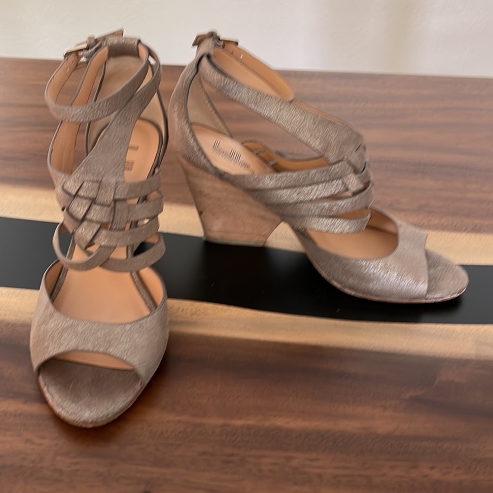 Silver Belle By Sigerson Morrisson Daisy Basket Weave Sandal